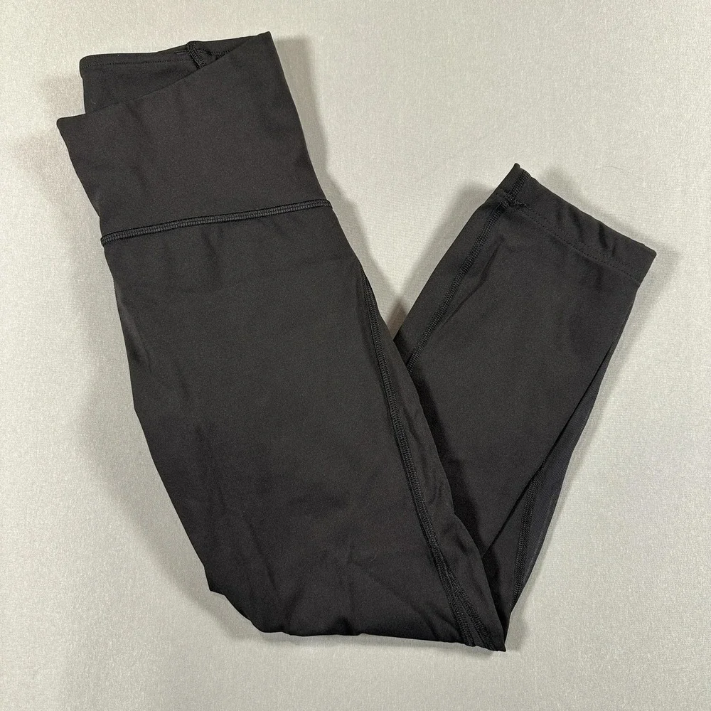 Lululemon Leggings Womens 4 Black High Rise Ankle Yoga Athletic Gym Stretch - Picture 1 of 9